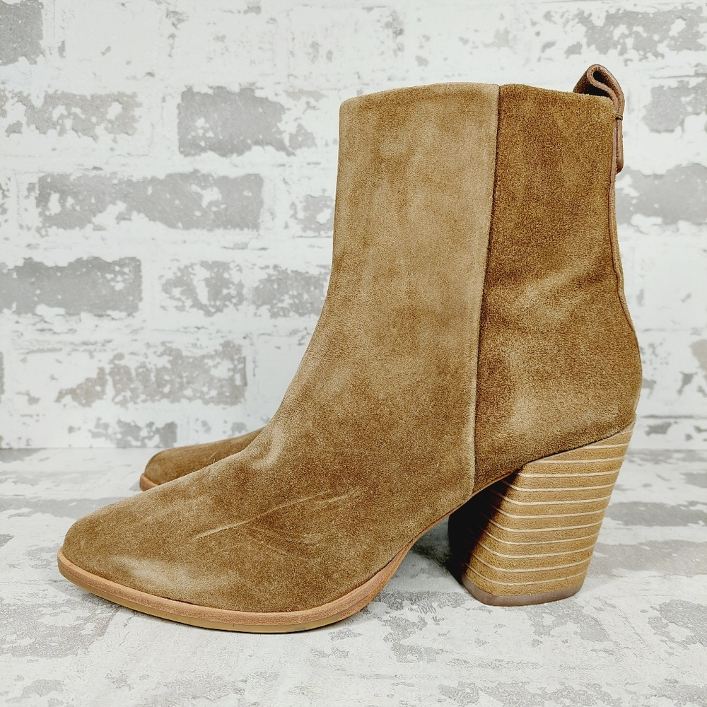 Tory Burch Brown Suede Ankle Boots